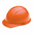 Americana Cap Hard Hat w/ 4 Point Slide Lock Suspension - Orange